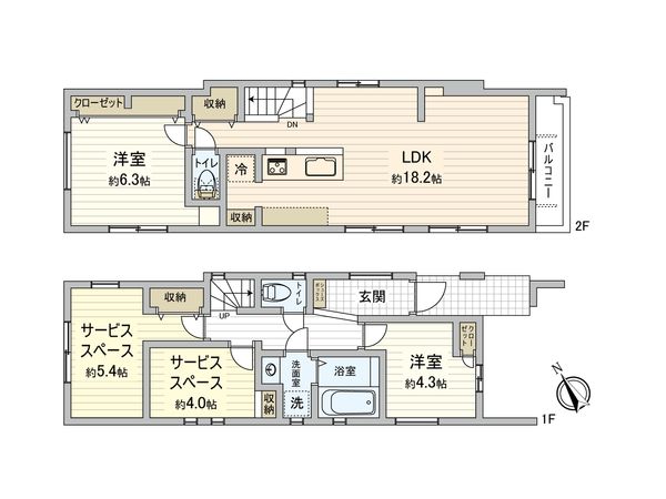市川市南八幡5丁目 新築戸建 3号棟 間取図(平面図) 市川市南八幡5丁目 新築戸建 3号棟 間取図(平面図)