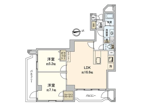 マンション市川 間取図(平面図) 間取図(平面図)