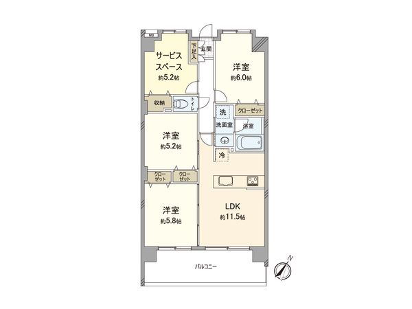 アイディーコート市川 間取図(平面図) アイディーコート市川 間取図(平面図)