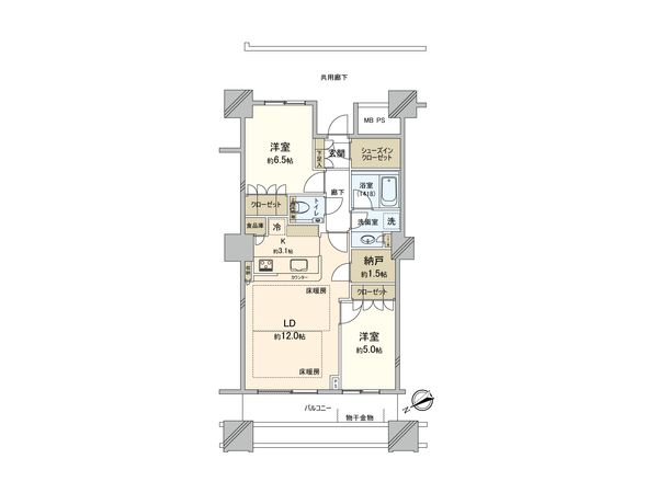 ザ・タワーズ・ウエスト 間取図(平面図) 間取図(平面図)