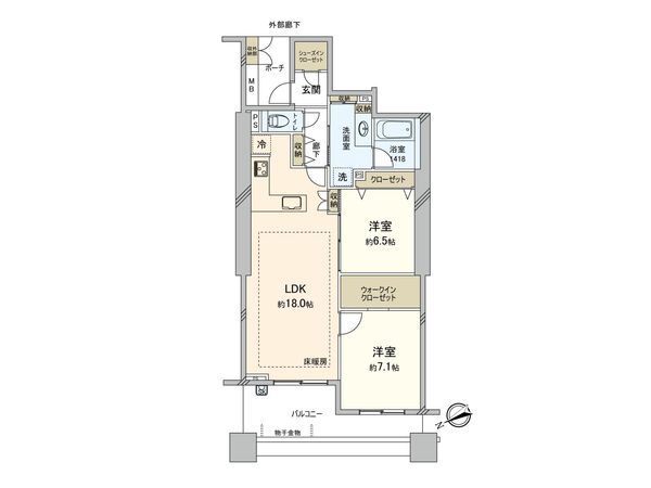 パークシティ市川 B棟 間取図(平面図) パークシティ市川 B棟 間取図(平面図)