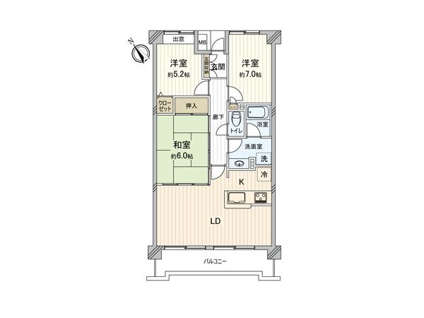 ダイアパレス市川 間取図(平面図)