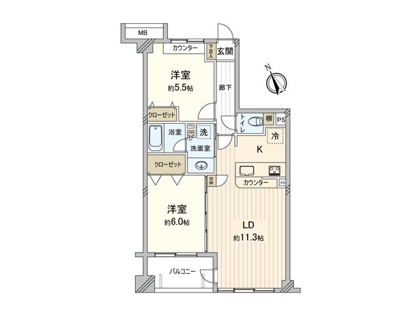 ダイアパレス本八幡 間取図(平面図)