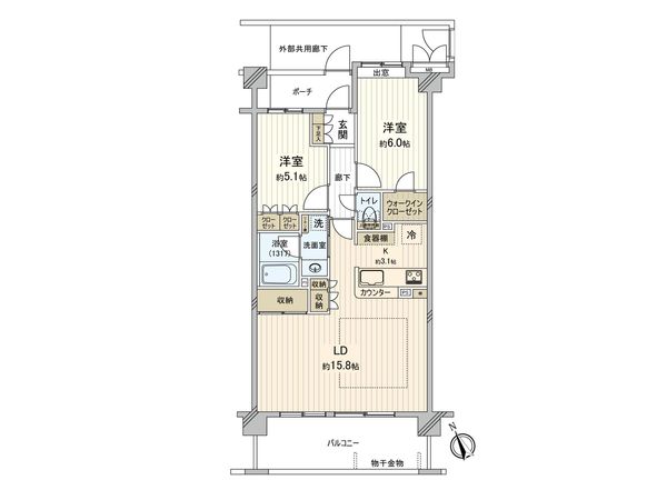 サンクレイドル本八幡 間取図(平面図)
