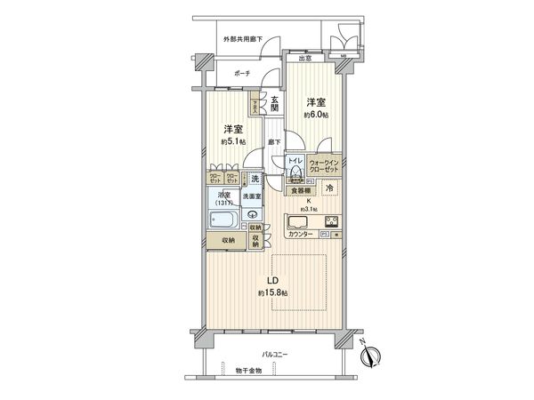 サンクレイドル本八幡 間取図(平面図)