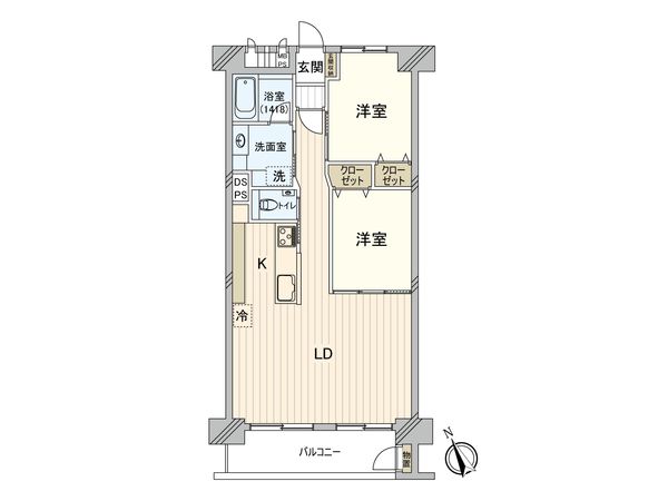 市川パークハウス B棟 間取図(平面図) 市川パークハウス B棟 間取図(平面図)