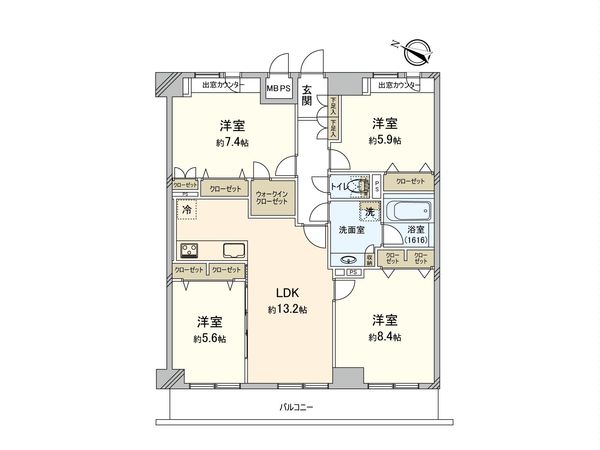 ライオンズステーションプラザ市川国府台 間取図(平面図)