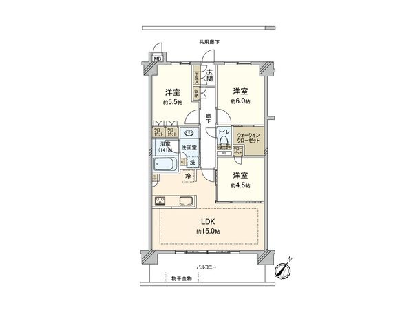 プレシス市川リバーフロント 間取図(平面図)