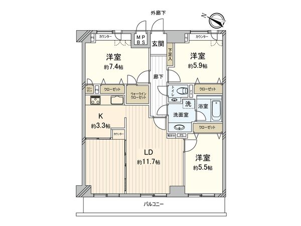 ライオンズステーションプラザ市川国府台 間取図(平面図) ライオンズステーションプラザ市川国府台 間取図(平面図)