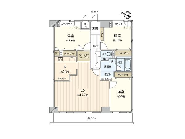 ライオンズステーションプラザ市川国府台 間取図(平面図) ライオンズステーションプラザ市川国府台 間取図(平面図)