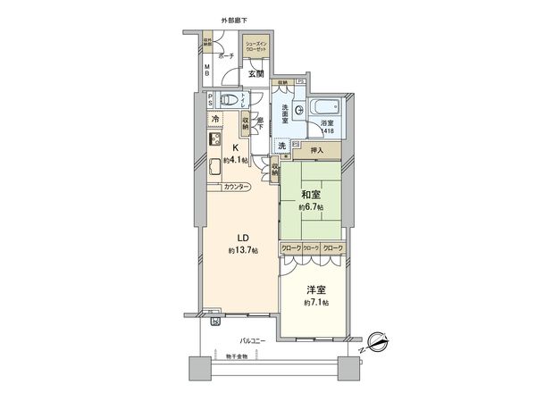 パークシティ市川 B棟 間取図(平面図) パークシティ市川 B棟 間取図(平面図)