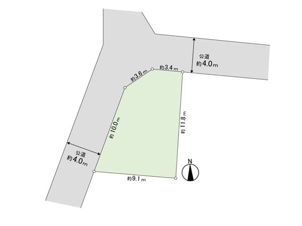 西志津3丁目 売地 区画図