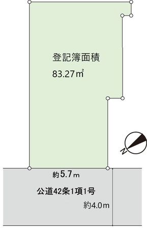 柏井4丁目 土地 区画図