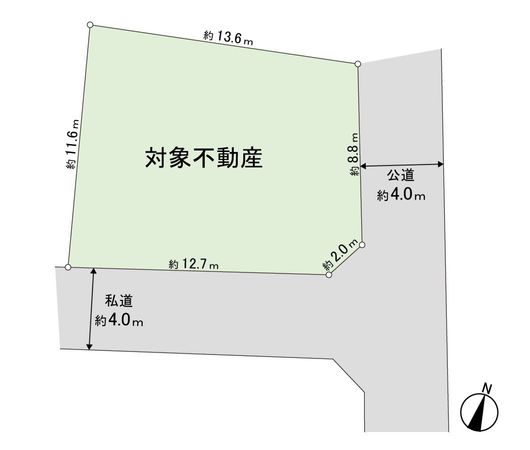 横戸町 売地 区画図 区画図
