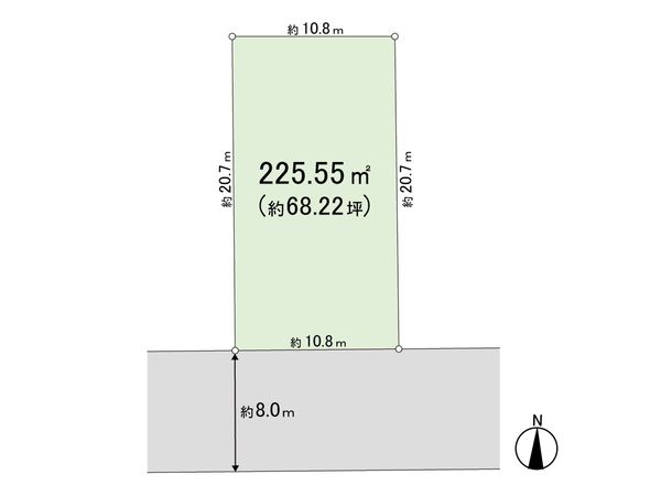 ゆりのき台8丁目 土地 区画図