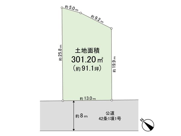 勝田台6丁目 土地 区画図