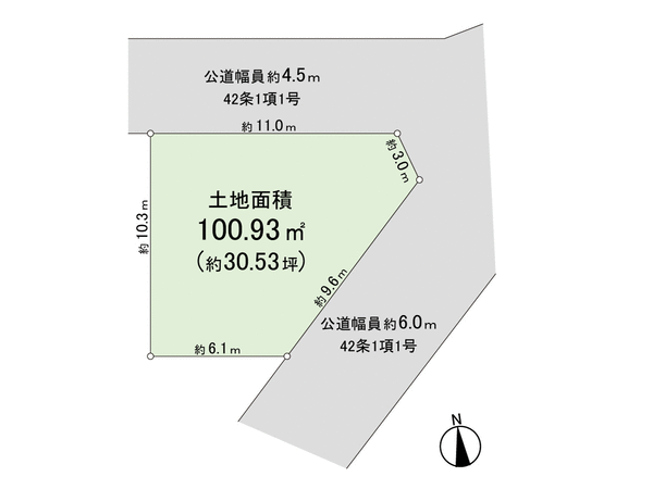 佐倉市千成3丁目 土地 地形図