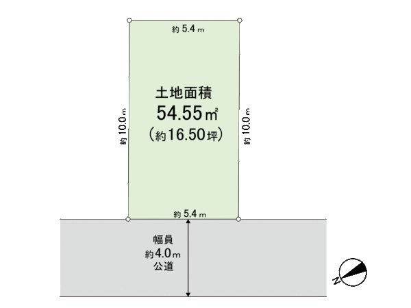 八千代台北１６丁目　土地 地形図