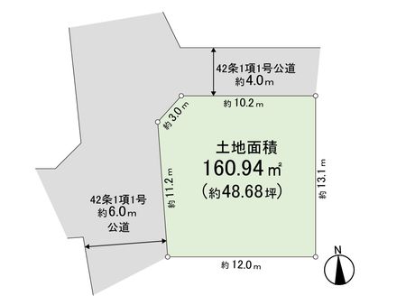 千成3丁目 土地 区画図