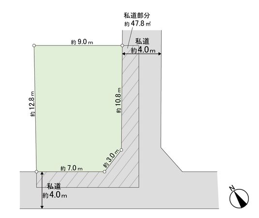 大和田新田 売地 区画図 大和田新田 売地 区画図