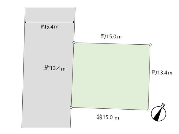 勝田台4丁目 古家付土地 区画図 勝田台4丁目 古家付土地 区画図