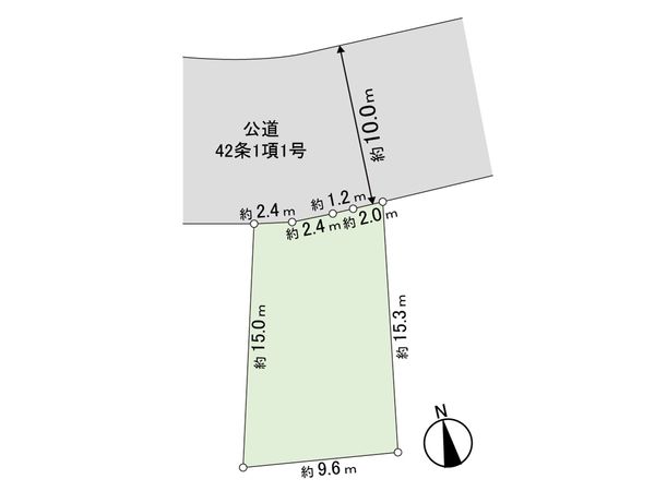 ゆりのき台7丁目 古家付土地 区画図 ゆりのき台7丁目 古家付土地 区画図