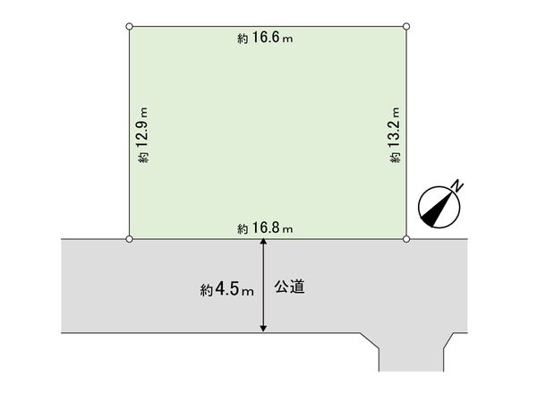 八千代台西4丁目 古家付土地 区画図 区画図