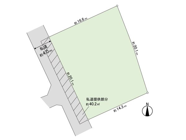 横戸町 売地 区画図 区画図