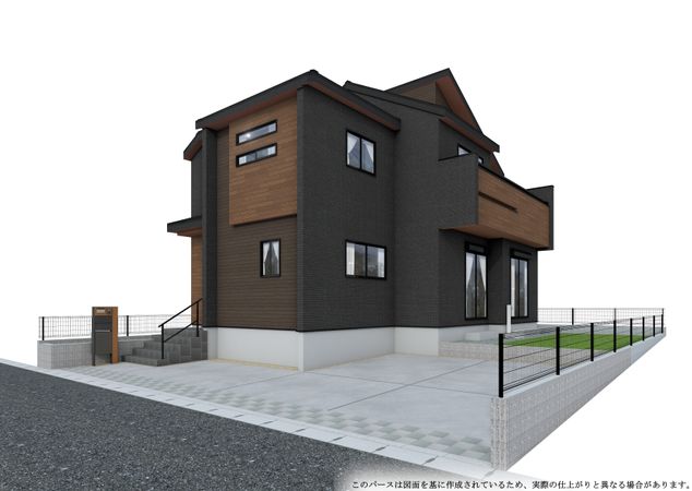 新臼井田 新築戸建 外観パース図 新臼井田 新築戸建 外観パース図
