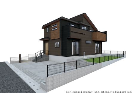 王子台6丁目 新築戸建 外観パース図