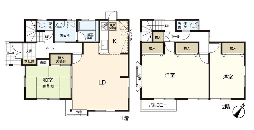 井野 戸建 間取図(平面図)