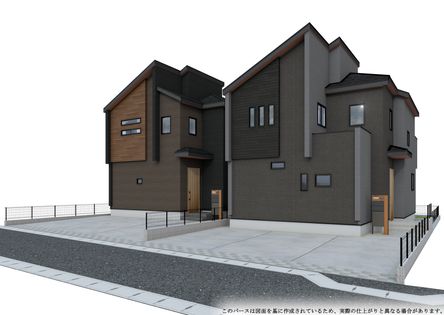 八千代台西5丁目 新築戸建2号棟 外観パース図