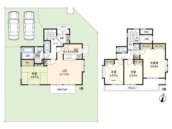 八千代市保品 戸建 間取図(平面図) 間取図(平面図)