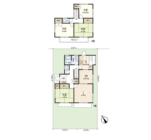 江原台1丁目 戸建 間取図(平面図) 間取図(平面図)