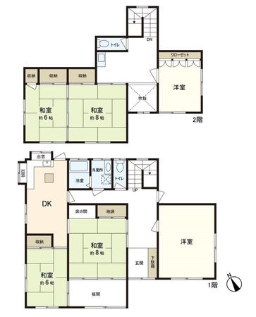 佐倉市南臼井台 戸建 間取図(平面図) 佐倉市南臼井台 戸建 間取図(平面図)