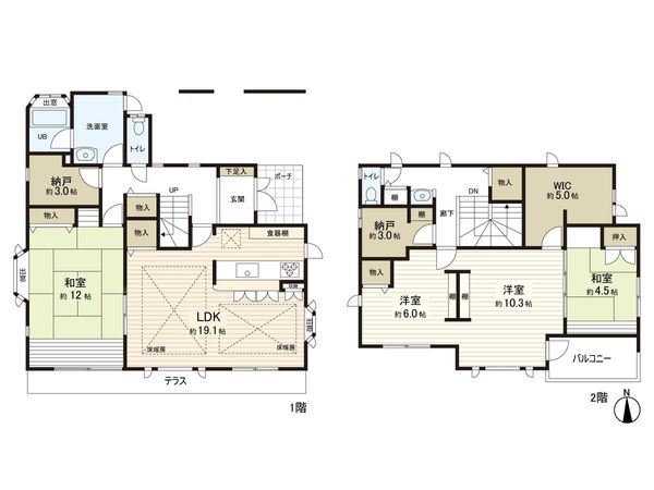 東習志野8丁目戸建 間取図(平面図)