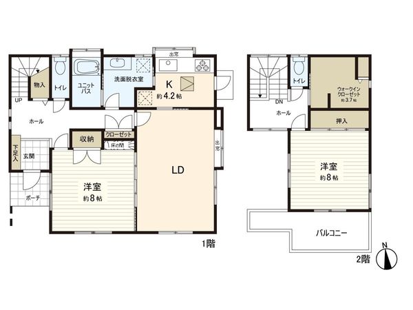 ゆりのき台8丁目 戸建 間取図(平面図) ゆりのき台8丁目 戸建 間取図(平面図)