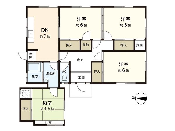 千葉市若葉区大宮町 戸建 間取図(平面図) 千葉市若葉区大宮町 戸建 間取図(平面図)