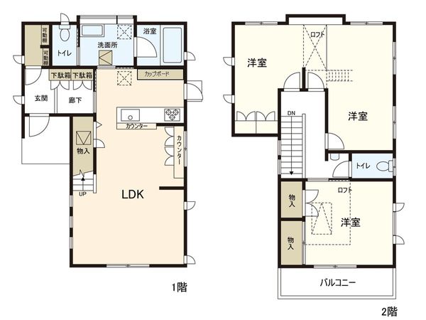 高津戸建 間取図(平面図) 高津戸建 間取図(平面図)