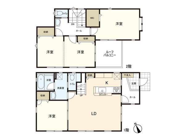 大和田 戸建 間取図(平面図)