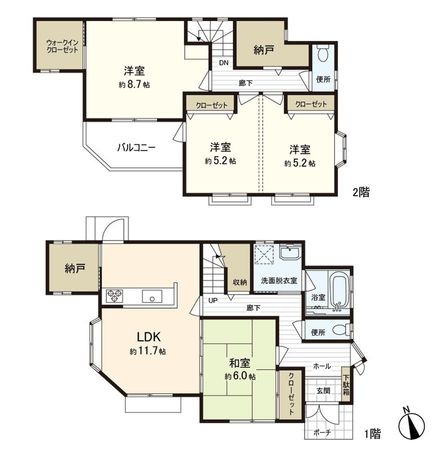 上志津原 戸建 間取図(平面図)