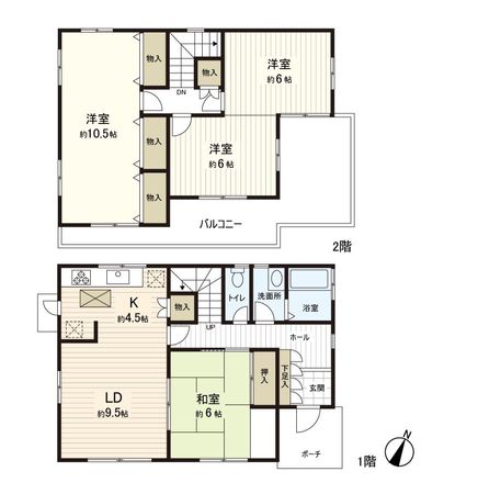 八千代台東5丁目 戸建 間取図(平面図) 八千代台東5丁目 戸建 間取図(平面図)