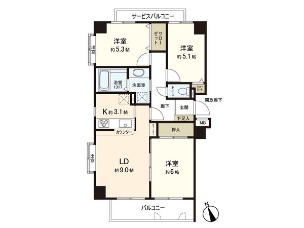 間取図(平面図)