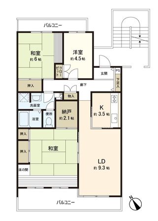テラス八千代台 C棟 間取図(平面図)