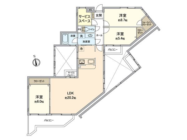 ダイアパレス志津 間取図(平面図)