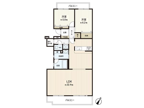 リノア八千代台 間取図(平面図) 間取図(平面図)