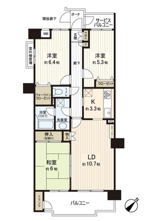 ヒューマンスクエア臼井ガーデンヒルズ 間取図(平面図) ヒューマンスクエア臼井ガーデンヒルズ 間取図(平面図)