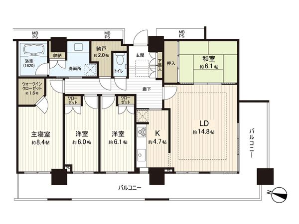 スカイプラザ・ステーションタワー タワー棟 間取図(平面図) 間取図(平面図)
