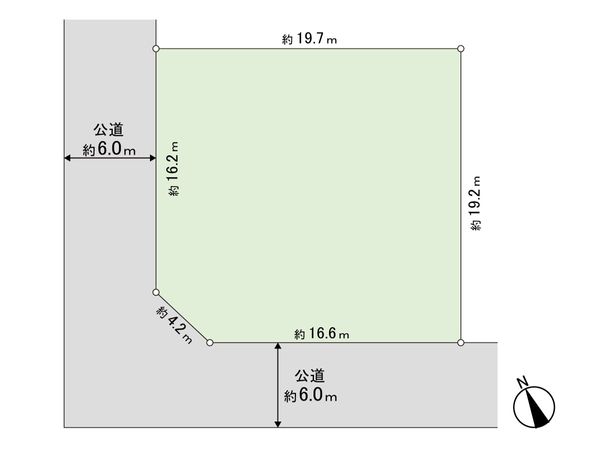 印西市鹿黒南3丁目 土地 区画図 区画図