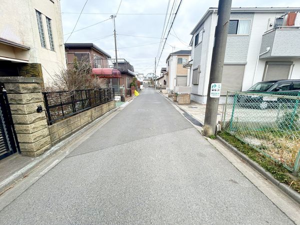 船橋市咲が丘3丁目 土地 前面道路含む外観